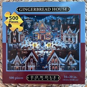 Dowdle Folk Art 500 piece jigsaw puzzle - new in original sealed packagi…